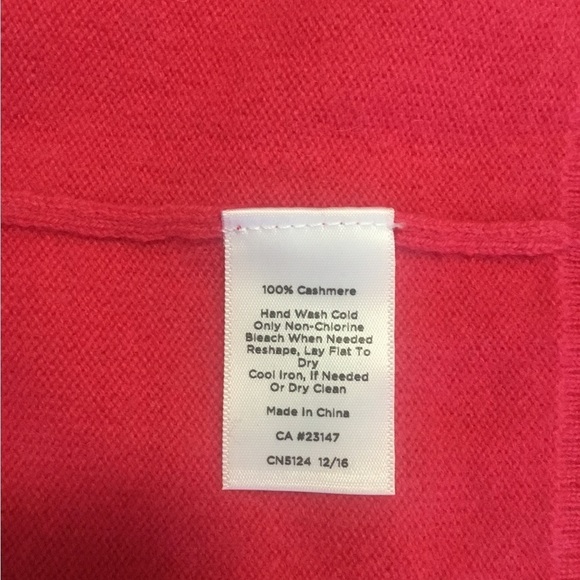 Talbots pure 100%cashmere pink sweater Large - Picture 8 of 9